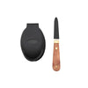 Set 2 pièces couteau à huîtres & protège-main bois acier inoxydable noir Point Virgule