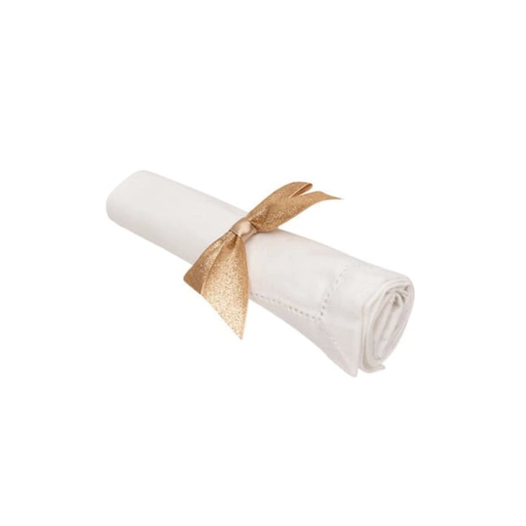 Set de 2 ronds de serviette nœud doré Feeric Lights & Christmas