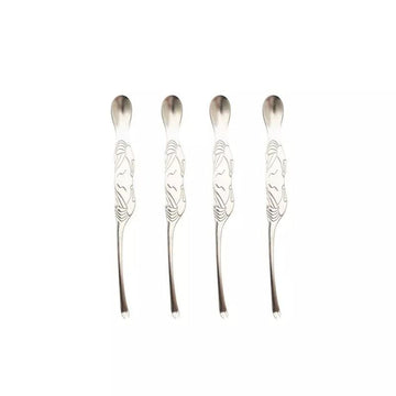 Set de 4 fourchettes à homard en acier inoxydable argenté Point Virgule