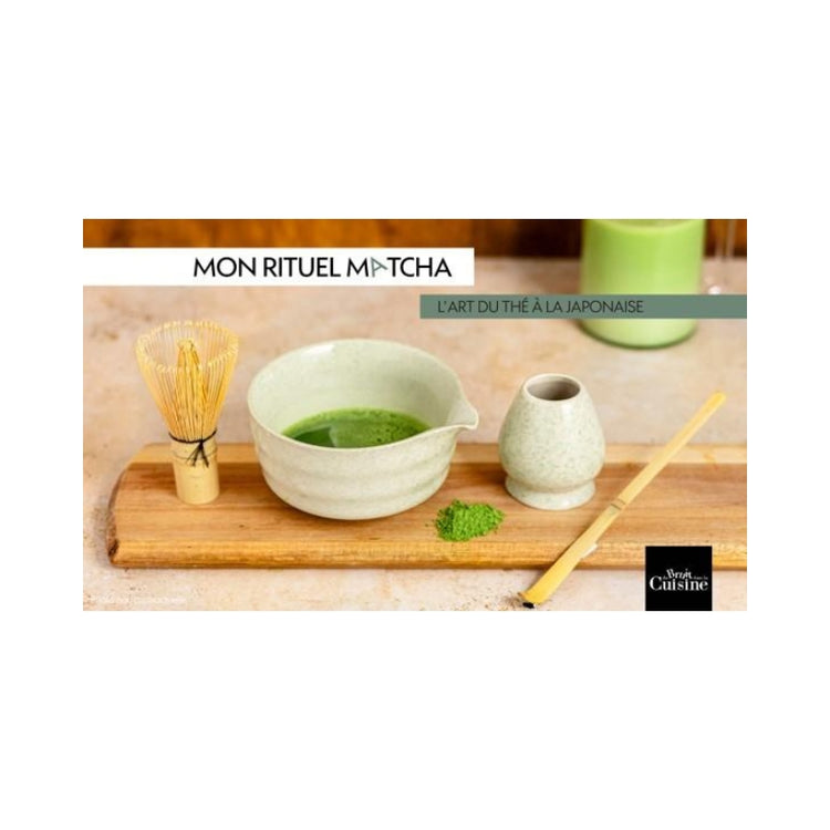 Set pour la préparation de matcha en céramique beige Du Bruit dans la Cuisine