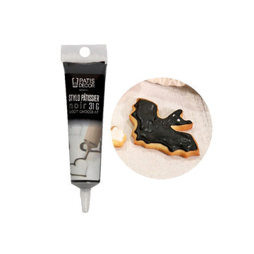 Stylo pâtissier goût chocolat 31g noir Patisdecor
