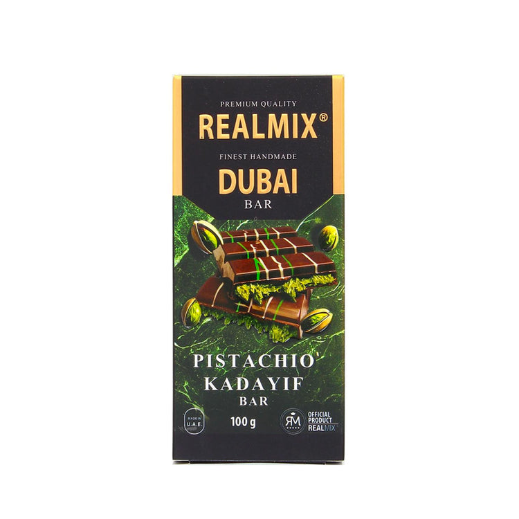Tablette de chocolat au lait Dubai 100g RealMix