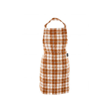 Tablier Lauren 100% coton rouille Tiseco