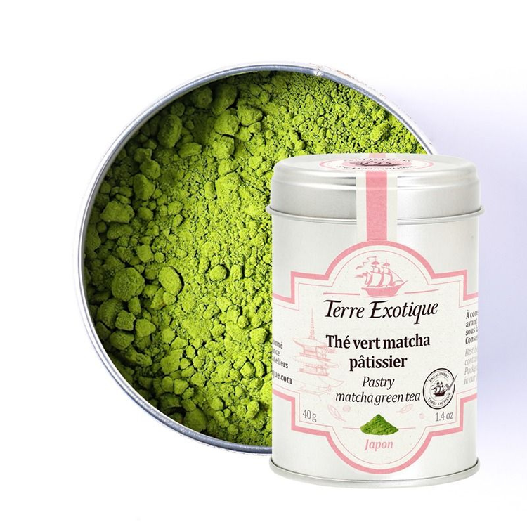 Thé vert matcha pâtissier 40 g Vert Terre Exotique