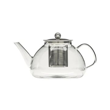 Théière Verre filtre inox 1,3 L Transparent Secret de Gourmet