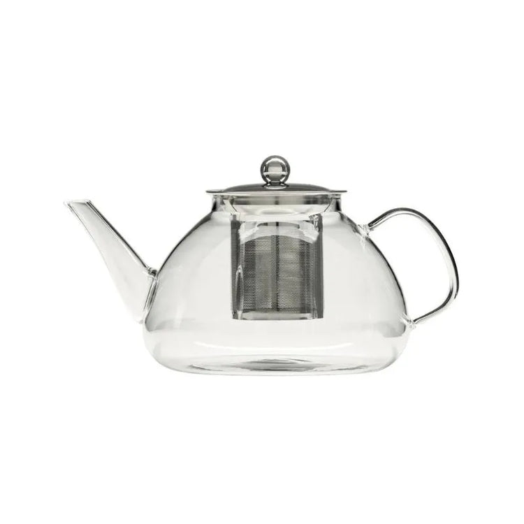 Théière Verre filtre inox 1,3 L Transparent Secret de Gourmet