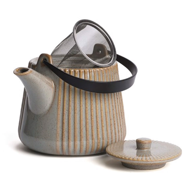 Théière et filtre tiao beige 1L