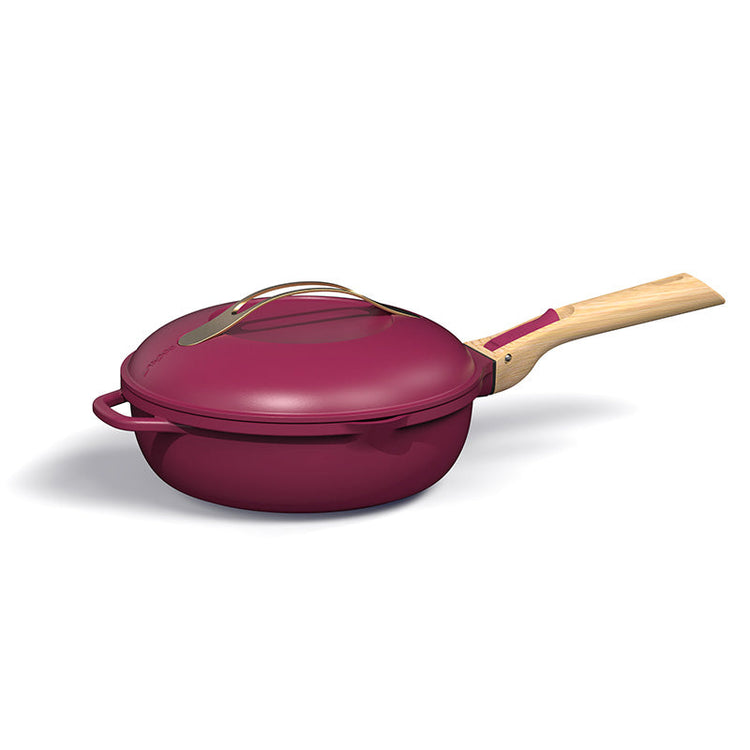 Poêle à tout faire en métal 24 cm rubis La Fabuleuse Cookut