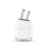 Bloc de 6 couteaux Blanc Années 50 Smeg