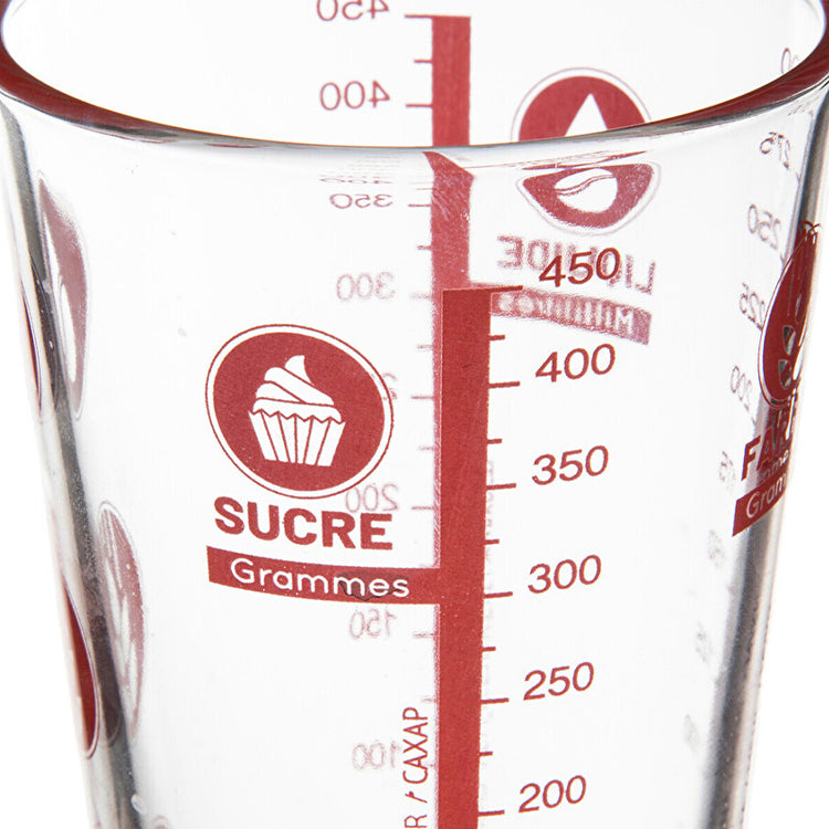 Verre doseur Verre gradué 500 ml Transparent Five