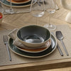 Assiette creuse verte de 19cm Wonja Atmosphera