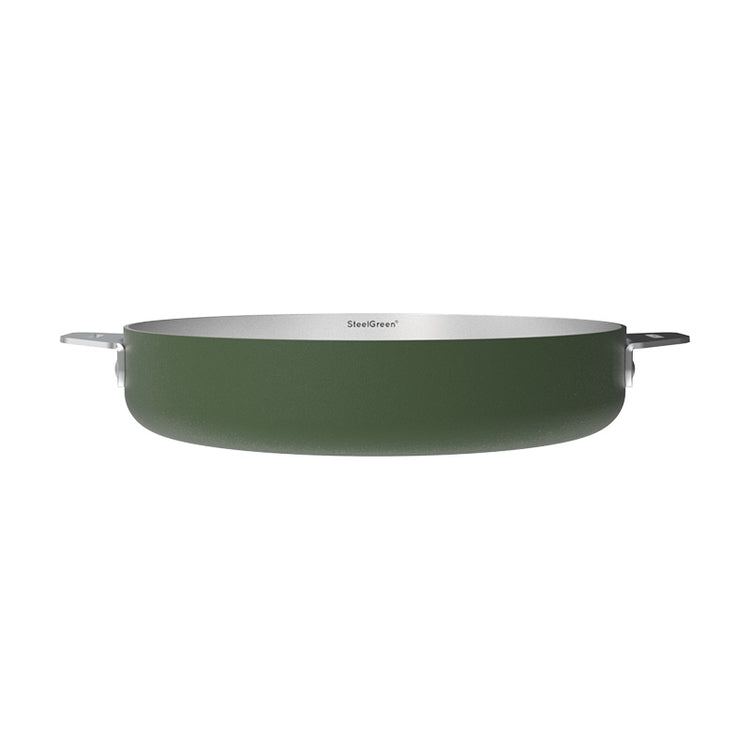 Poêle en inox 24 cm fougère La Merveilleuse Cookut