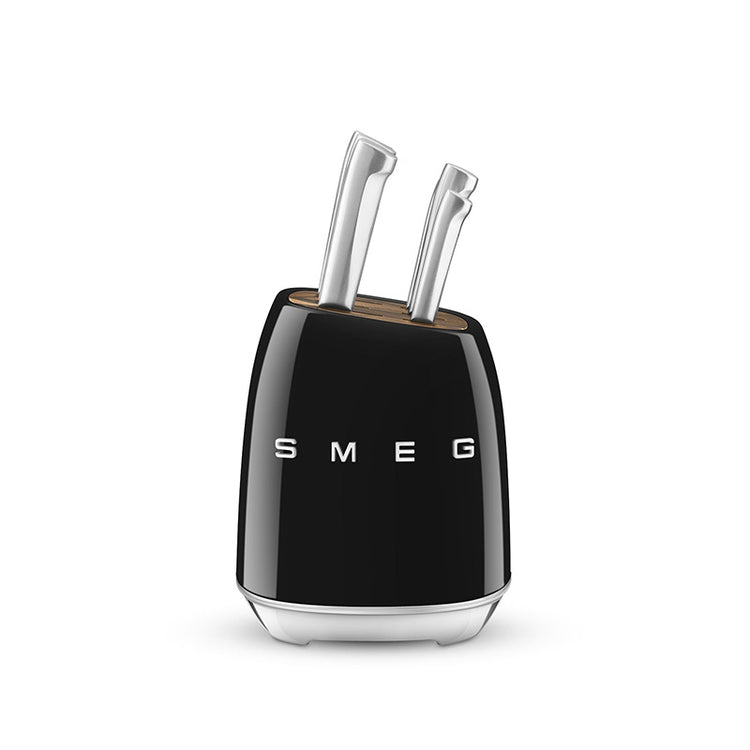 Bloc de 6 couteaux Noir Années 50 Smeg