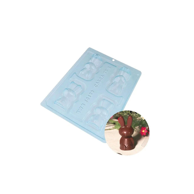 Moule 3D pour chocolat en forme de lapin en 3 parties Patisdecor
