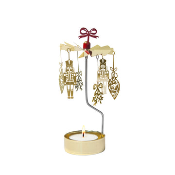 Carrousel bougie doré Crackers Pluto